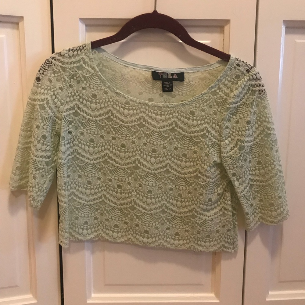 Urban Outfitters lace crop top